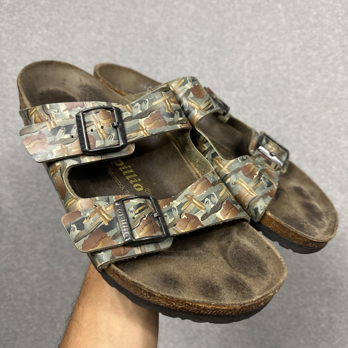 Birkenstock Size:13 Birkenstock Arizona Shearling Sandal Size 13 Men Midnight Blue main image 4