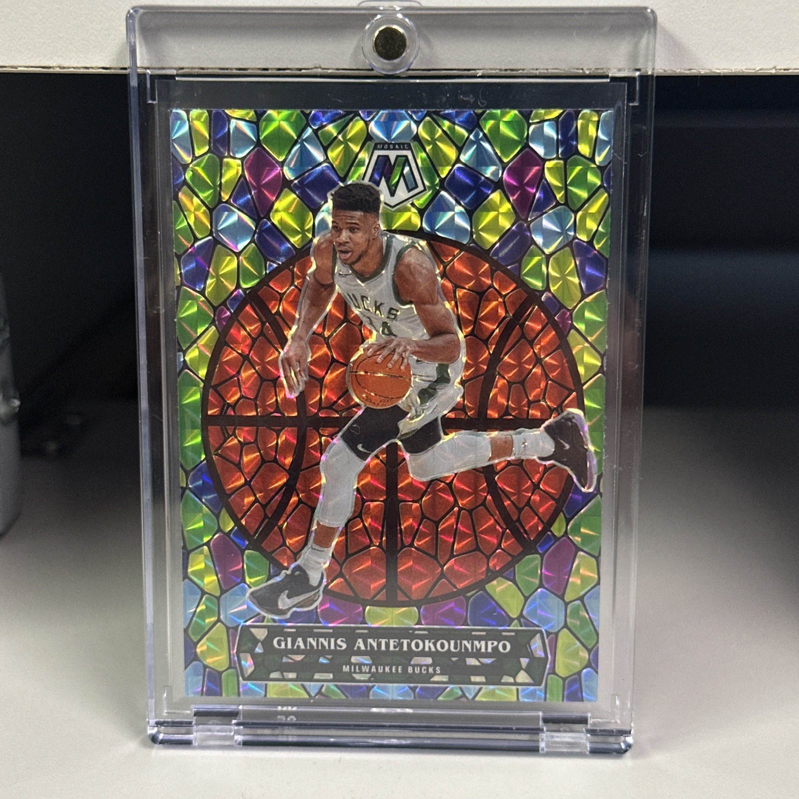 2020-21 Panini Mosaic - Stained Glass Giannis Antetokounmpo #5