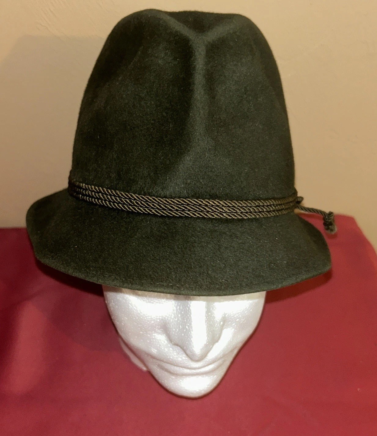 Vintage Ottmar Reich Alpenvelour Green Felt Hat for Men