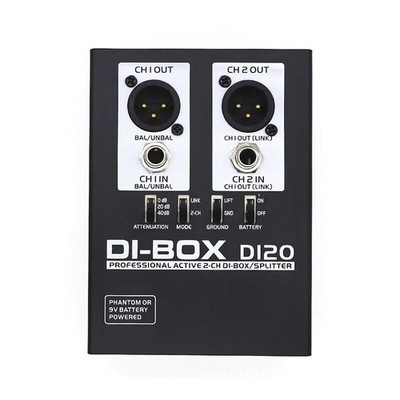 DI-Box DI20 2CH   DI Box + GND Lift Switch + Attenuation Switch ot25 *hu