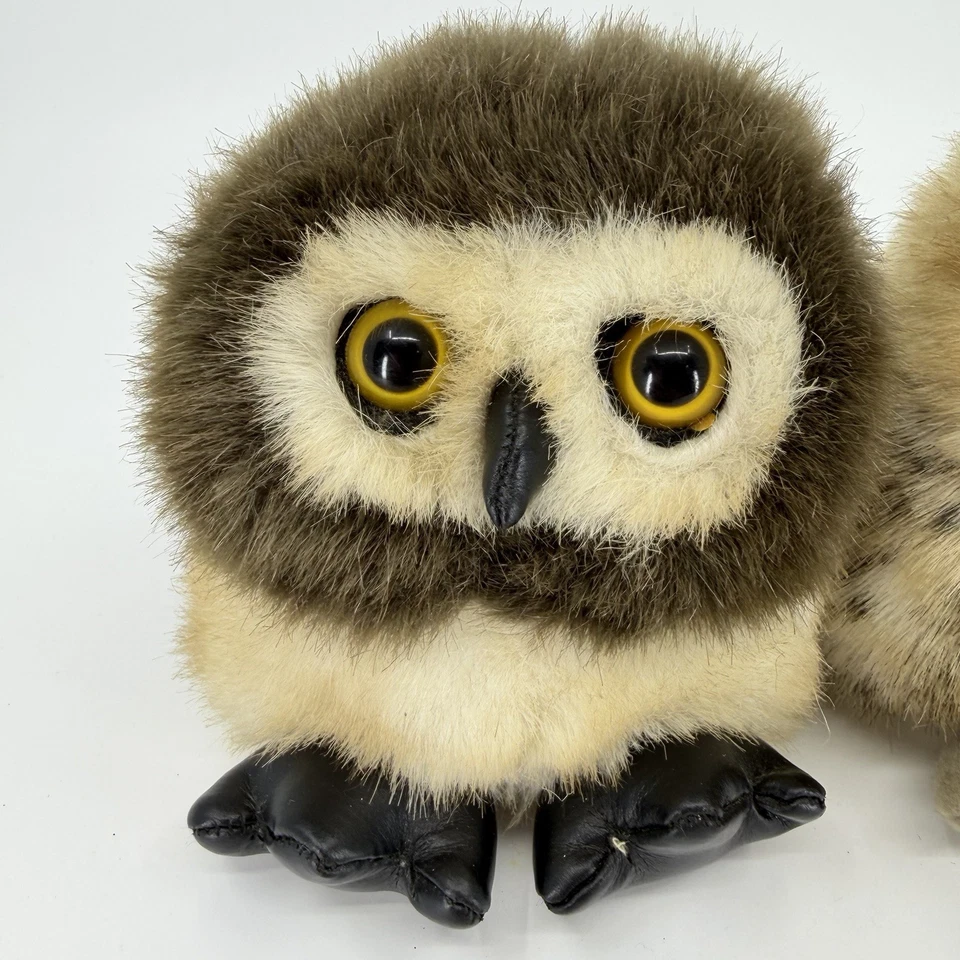 SWIBCO Vintage Puffkins 6664 SWOOP Falcon 6626 OLLY Owl Plush Tag Lot Of 2 VTG - Image 2 of 4