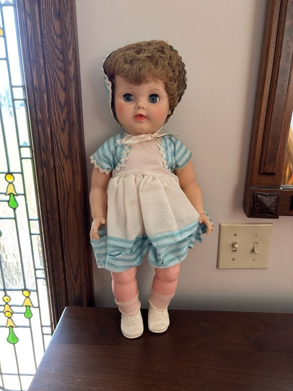 VTG Doll Hard Rubber Or Plastic Looks Like Original Clothes 