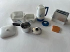 Vintage Barbie Learns To Cook Hostess Set Casserole Dish Pots Kettle 1634 1628