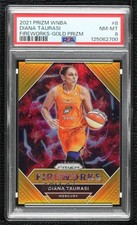 2021 Panini Prizm WNBA Fireworks Gold Prizm 9/10 Diana Taurasi #8 PSA 8 z7j