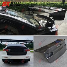 Forged/Carbon Fiber Rear Trunk Boot Lid Cover For Mitsubishi Lancer EVO 2008-15