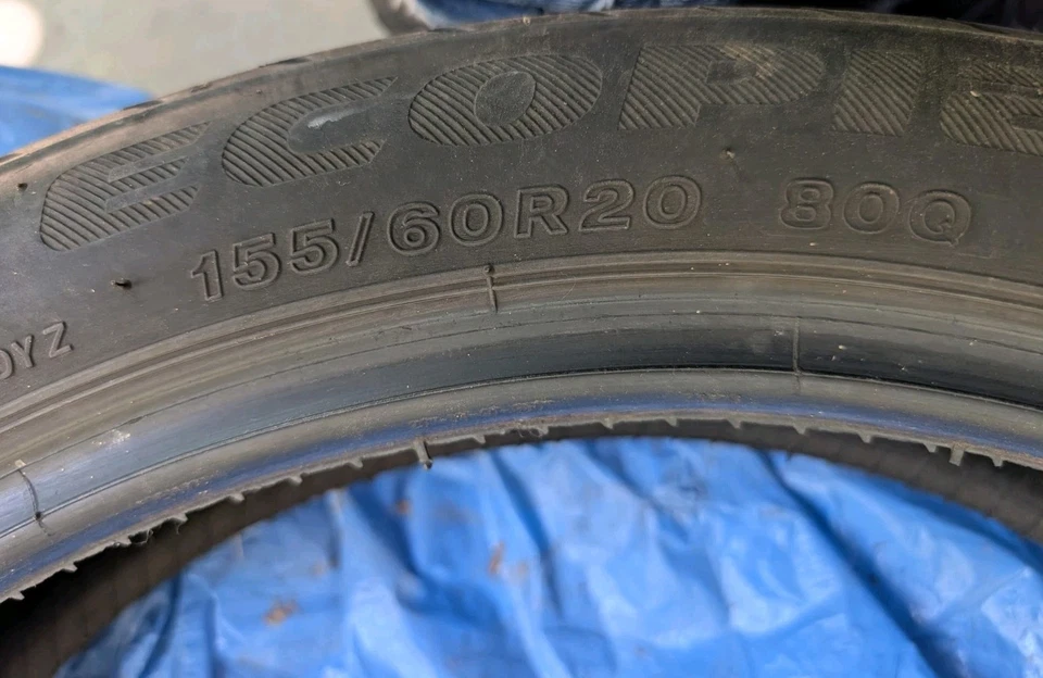 1 - SIN REPARACIONES 155/60R20 (80Q) Bridgestone Ecopia EP500 (*) BMW OEM - 5089 Foto 3 de 4