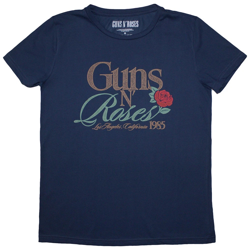 Ladies Guns N' Roses White Classic Bullet Logo ufficiale Donne
