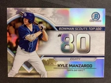 2023 Bowman #BTP-80 Kyle Manzardo Tampa Bay Rays Bowman Scouts NM