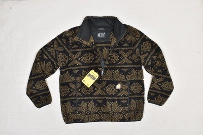 NEW Carhartt Women's OJ6470-W Black Brown Aztec Fleece Jacket