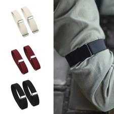 Men’s Shirt Sleeve Holder Elastic Adjustable Anti-Slip Garter Arm Band