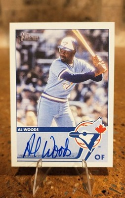 2026 Topps Heritage Al Woods Expansion Autograph On Card Auto Blue Jays Legend