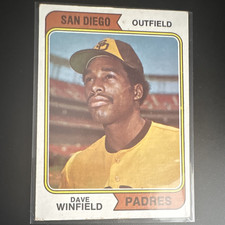 Topps 1974 Dave Winfield San Diego Padres #456 Rookie Base Set MLB Card. rookie card picture