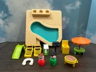 Vintage Fisher Price Little People SWIMMING POOL #2526. Complete. Mint.
