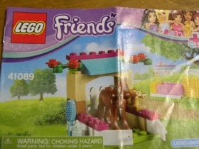 LEGO Friends 41089 Little Foal Set Horse Stable Complete w/ Manual No Box USED