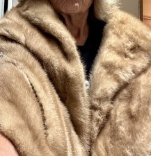 mink stole wrap vintage