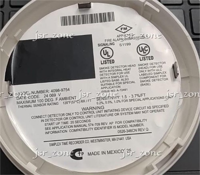 #ad Simplex 4098 9754 Analog Photoelectric Sensor Smoke Detector FREE SHIPPING $36.54