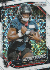 2025 Panini Prizm #395 Woody Marks White Disco