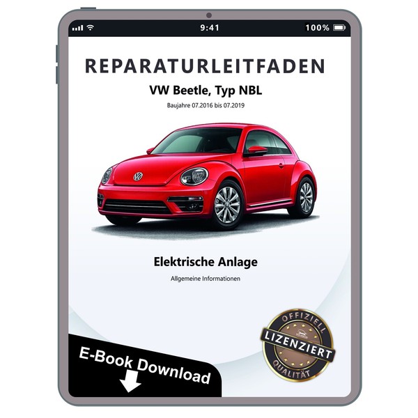 Vw Beetle Typ Nbl 2016-2019 Allgemeine Infos Elektrik Reparaturleitfaden Ebook-image