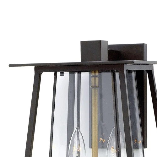 Hinkley Lighting 2104 Walker 2 Light 15"H Outdoor Wall Sconce - Black - Picture 6 of 11