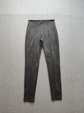 Tahari Women Pant S Dark Gray Elastic Waist Pull On Skinny Leg Polyester Blend