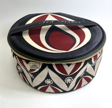 rare Ted baker red and black art deco round makeup vanity case HAI