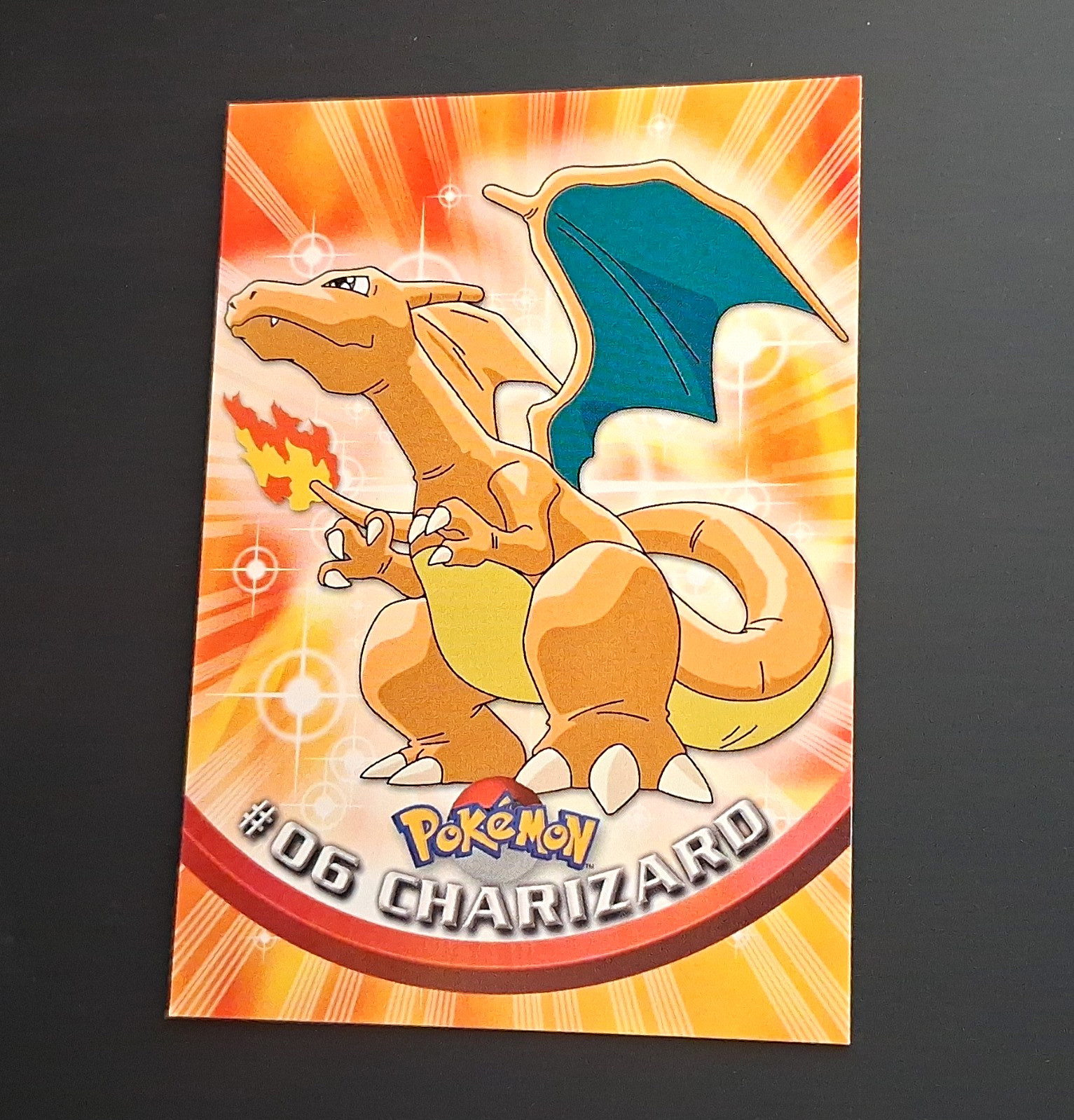 Topps TV Animation Edition Charizard #06 90 HP 1999 English Regular Series 1