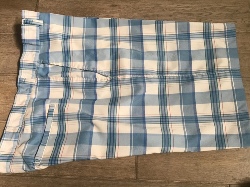 Alan Flusser Plaid Poly/Spandex Golf Shorts - Size 36 - Fantastic!!