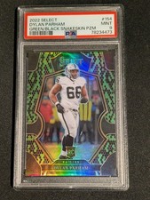 2022 Select Dylan Parham RC Green and Black Snakeskin Prizm Premier #1/2 PSA 9