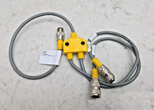 Turck VB2-RS4.4T-0.3/2RK4T-0.3/0.3 Splitter Cordset Cable M12 U0163-1