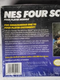 NIB 1990 NINTENDO NES FOUR SCORE FOUR PLAYER MODULE ACCESSORY Damaged Box