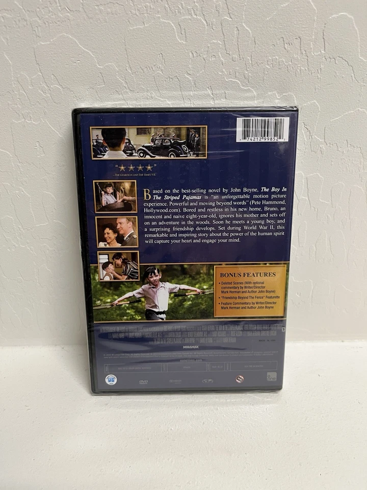 The Boy in the Striped Pajamas New Sealed DVD, 2008 Vera Farmiga David Thewlis - Image 2 of 3