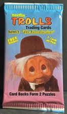 1992 Norfin Trolls Trading Cards Series 1 Factory Sealed Pack