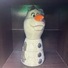 Disney Parks Epcot Festival of the Holidays Frozen Olaf 3 Piece Cookie Jar New