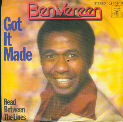 7'' Ben Vereen/Got It Made (D) Cut Out