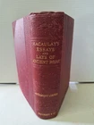 Lord Macaulay's Essays and Lays of Ancient Rome Longmans 1885
