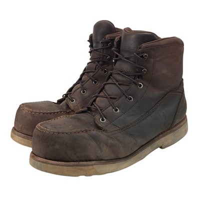 Red Wing Traction Tred Lite 2449 Brown Leather Steel Moc Toe Men's Size 11.5 H