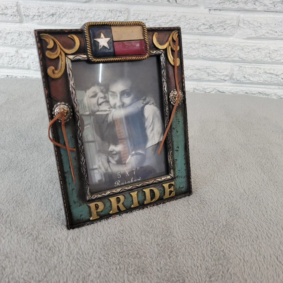 Texas Pride Flag Picture Photo Frame 5"X7" Free Standing Hanging Home Decor - Image 2 of 4