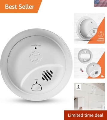 Smoke Alarm, 10- Sealed Battery Detector with  & Silence Button, , 1-Pack