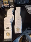 150 Buffalo nickels in flips...