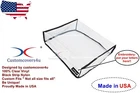 Clear Dust Cover fit turntable Audio-Technics AT-LP60X + Embroidery