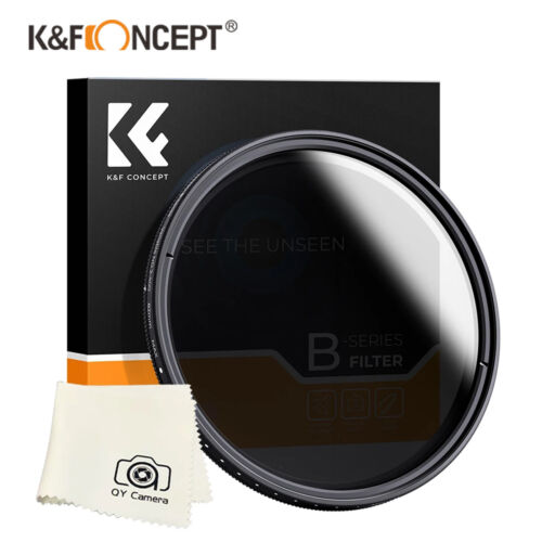 K&F Concept Filter Neutral Density ND 2-400 49/52/55/58/62/67/77/82mm fader DSLR - Picture 1 of 10