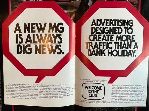 Mg Metro Promotional sales material and sales brochure 1982 - Picture 9 of 14