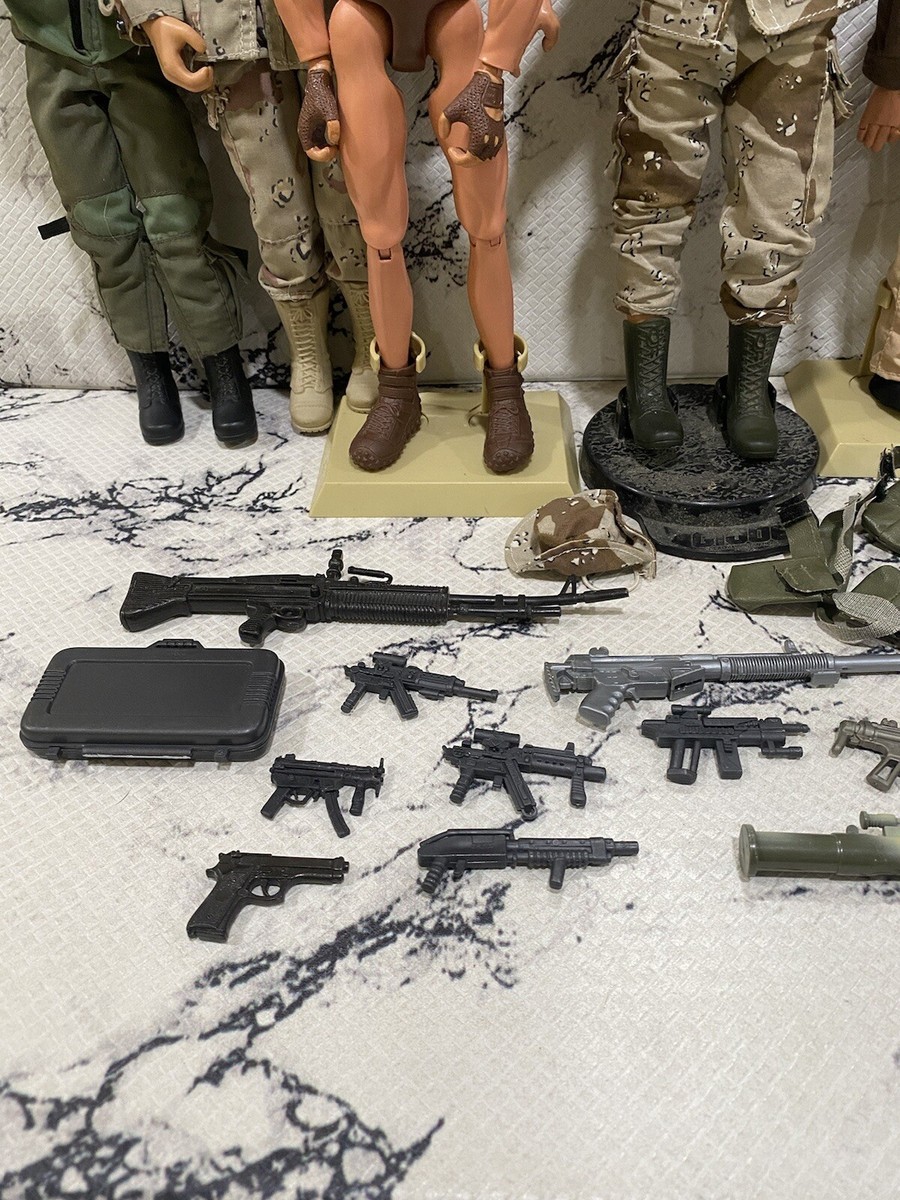 Vintage 1990s GI Joe Action Figure Lot Of 6 12” Soldier