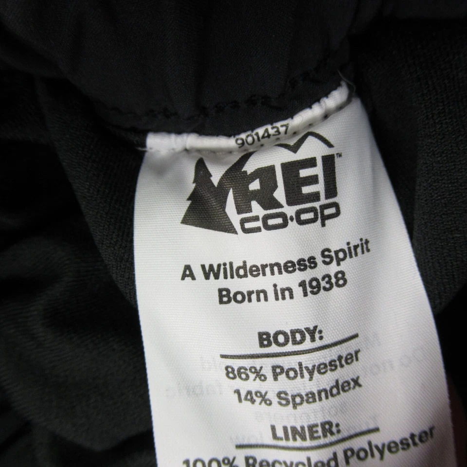 Pantalones Cortos REI Para Mujer Pequeños Ligeros Entrenamiento Ropa Activa Bolsillo Negro Foto 4 de 4