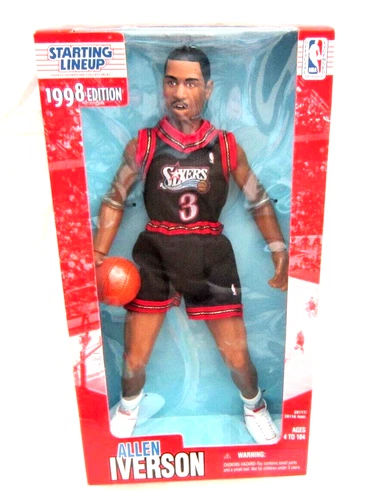 1998 Kenner Starting Lineup NBA Philadelphia 76ers Allen Iverson 12" Figure-New! - Picture 1 of 2