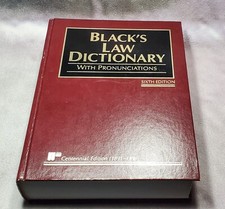 Blacks Law Dictionary with Pronunciations, 6t...