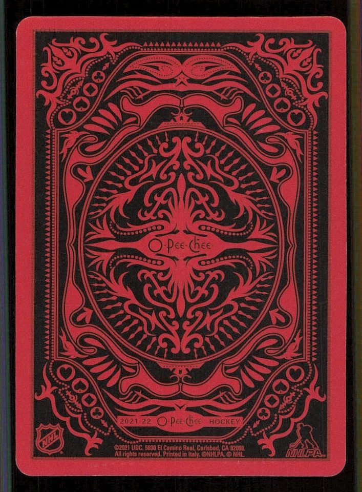 2021-22 O-Pee-Chee Playing Cards #3DIAMONDS Dylan Larkin - Image 2 of 2