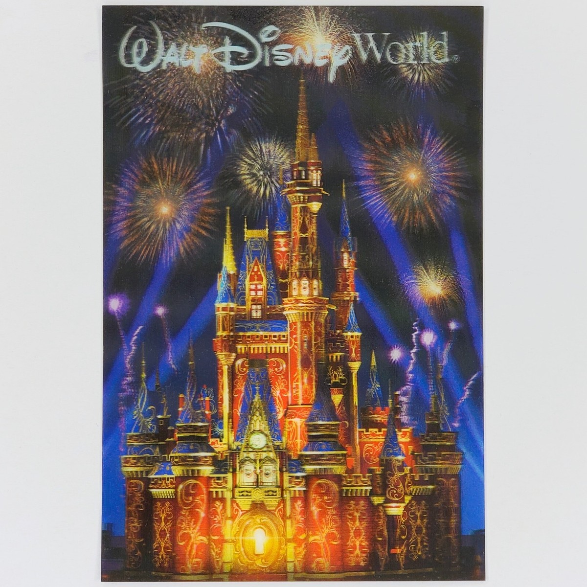 3D Cinderella Castle Postcard Disney World Lenticular Magic