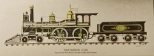 Union Pacific No. 119 Golden Spike Ceremony Silver Etch Print by Kern