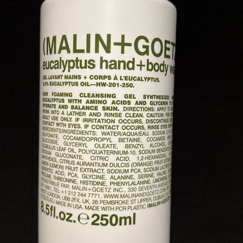 Malin Goetz Eucalyptus Hand + Body Wash. 8.5 fl. oz., 250ml - Picture 2 of 2
